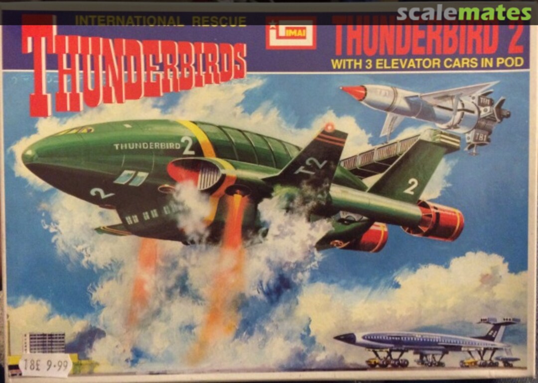 Boxart Thunderbird 2 with 3 Elevator Cars in Pod B-362 IMAI Boxart Thunderbird 2 with 3 Elevator Cars in Pod B-362 IMAI