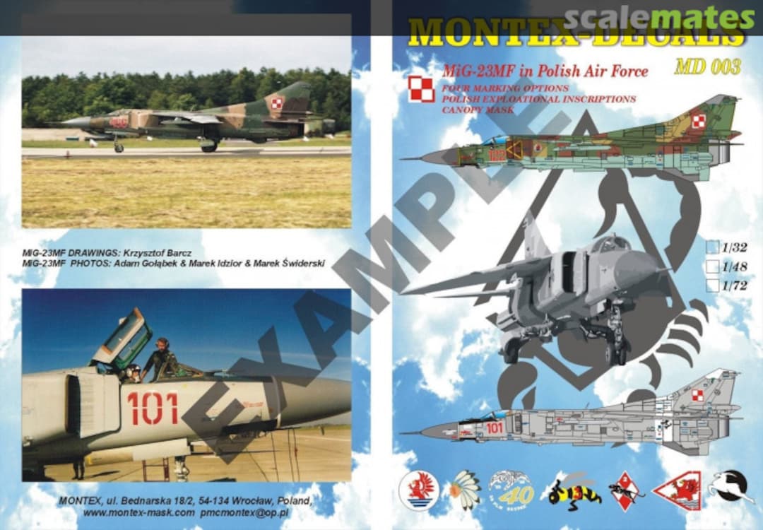 Boxart MiG-23 MF MD4803 Montex Boxart MiG-23 MF MD4803 Montex