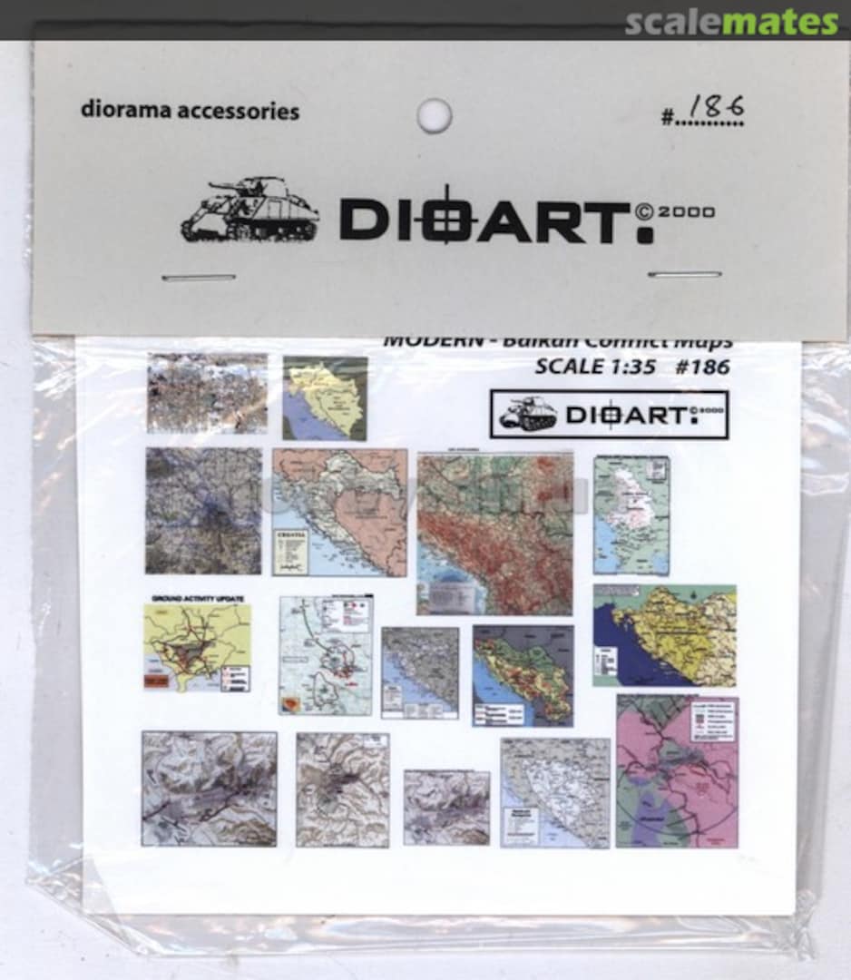 Boxart Modern - Balkan Conflict Maps 186 DioArt Boxart Modern - Balkan Conflict Maps 186 DioArt