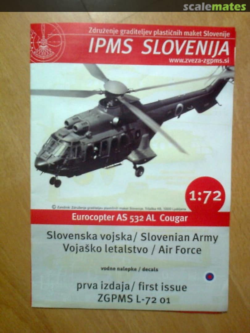 Boxart Eurocopter AS 532 AL Cougar L-72-01 ZGPMS Boxart Eurocopter AS 532 AL Cougar L-72-01 ZGPMS