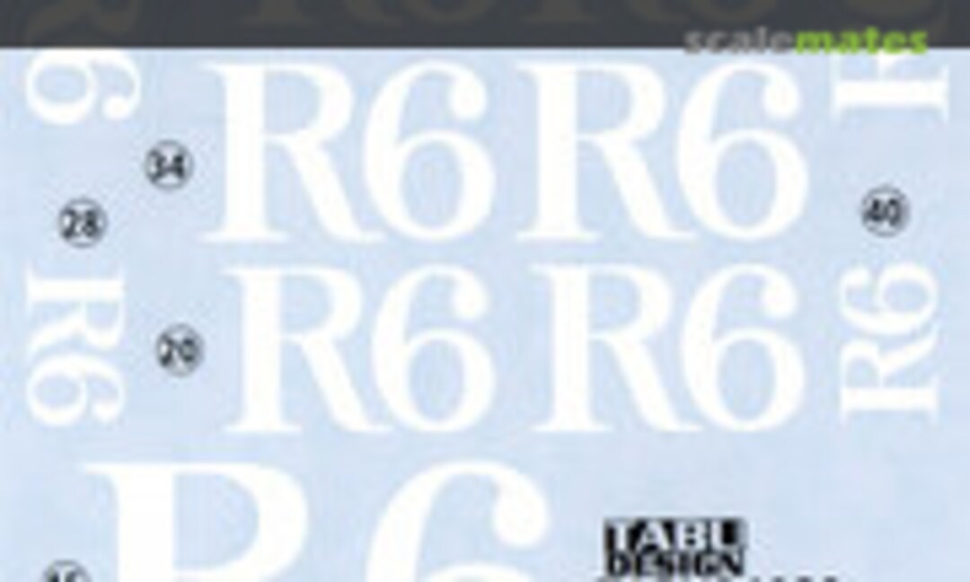 1:24 Lancia 037 "R6" Option Decal (Hasegawa) (Tabu Design 24080) 24080