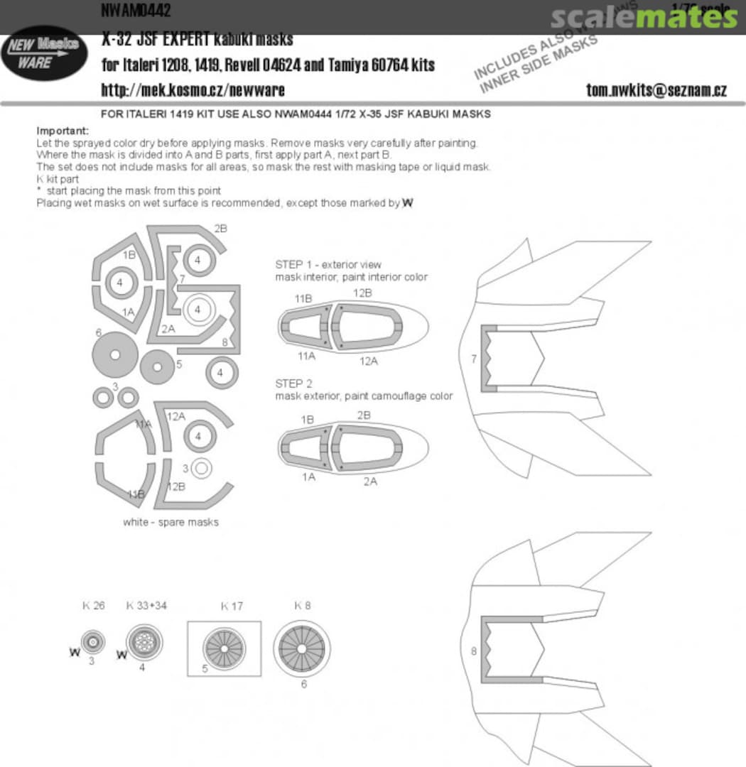Boxart X-32 JSF EXPERT kabuki masks NWAM0442 New Ware Boxart X-32 JSF EXPERT kabuki masks NWAM0442 New Ware