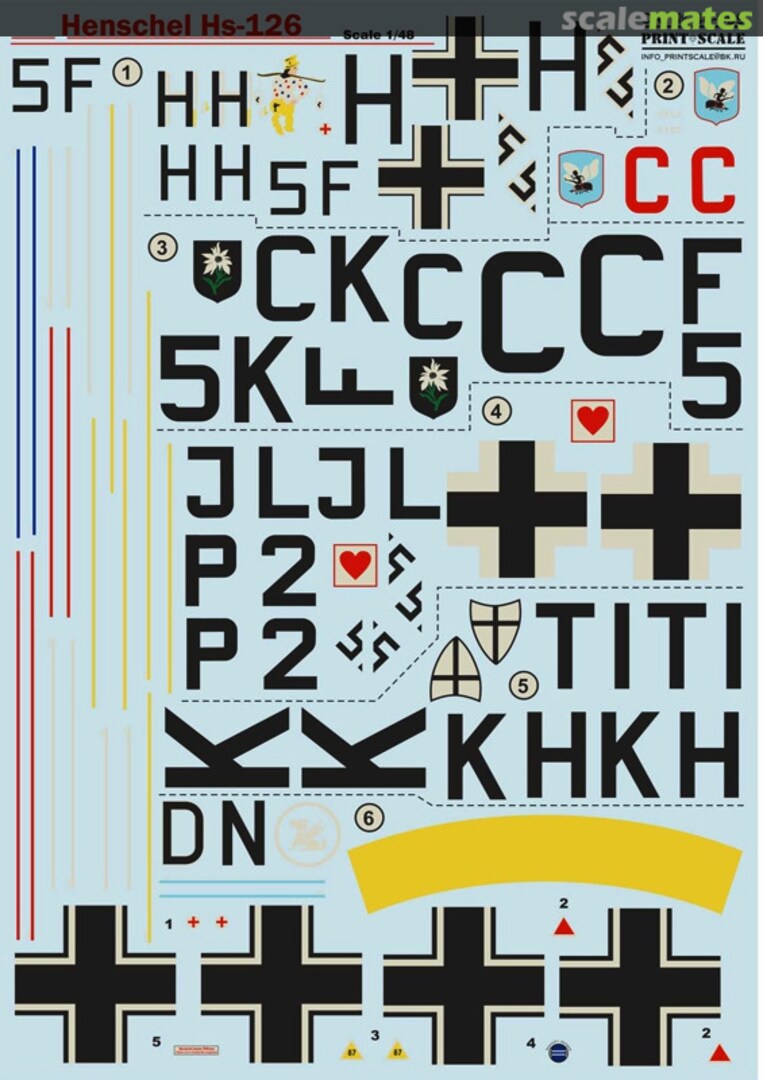 Boxart Henschel Hs 126 48-099 Print Scale Boxart Henschel Hs 126 48-099 Print Scale