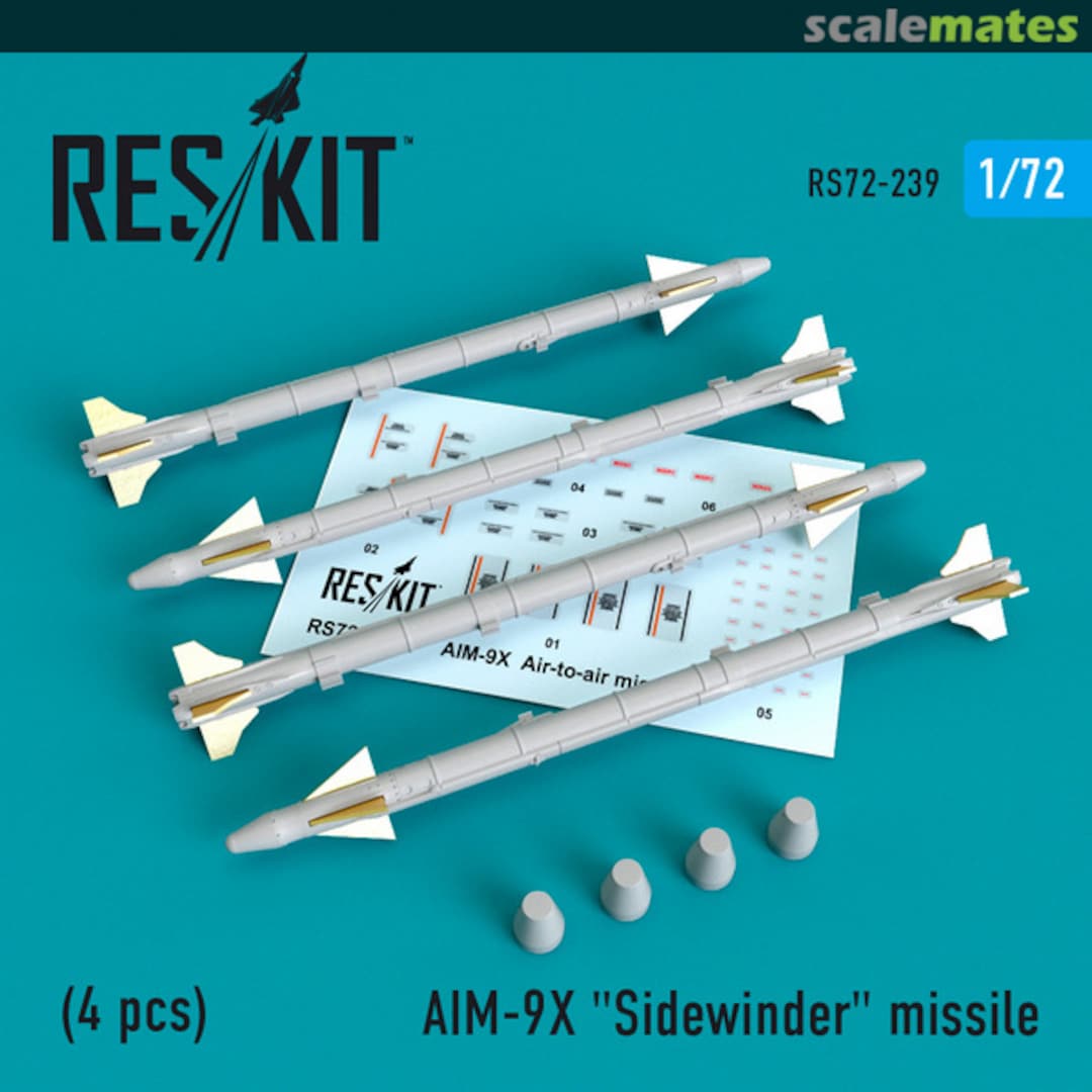 Boxart AIM-9X Sidewinder missile RS72-0239 ResKit