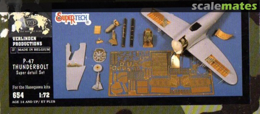 Boxart P-47 Thunderbolt super detail set 654 Verlinden Productions Boxart P-47 Thunderbolt super detail set 654 Verlinden Productions
