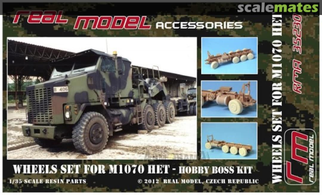 Boxart Wheels set for M1070 HET RMA35230 Real Model Boxart Wheels set for M1070 HET RMA35230 Real Model