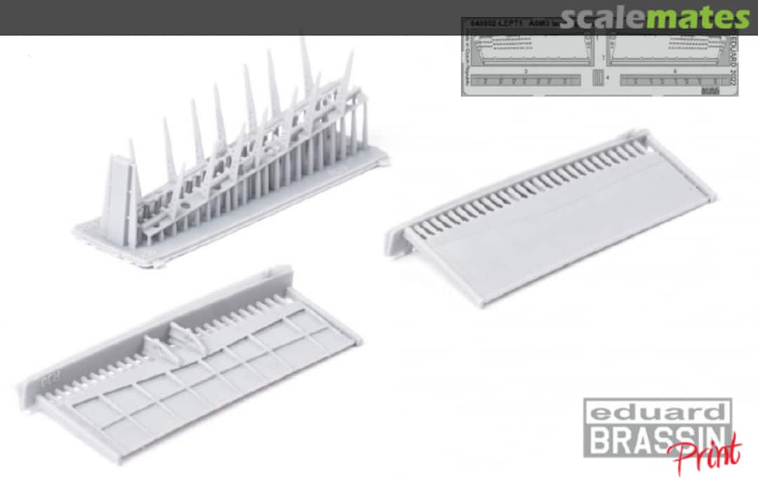 Boxart A6M3 Type 32 landing flaps Brassin PRINT 648802 Eduard Boxart A6M3 Type 32 landing flaps Brassin PRINT 648802 Eduard