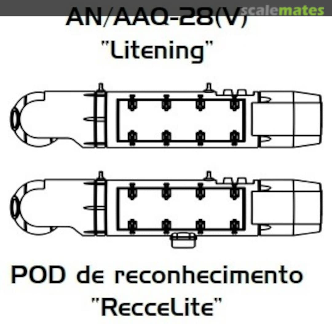 Boxart Pods AN/AAQ-28(V) Litening e RecceLite sfh-a00932 Semper Fi Hobbies Boxart Pods AN/AAQ-28(V) Litening e RecceLite sfh-a00932 Semper Fi Hobbies