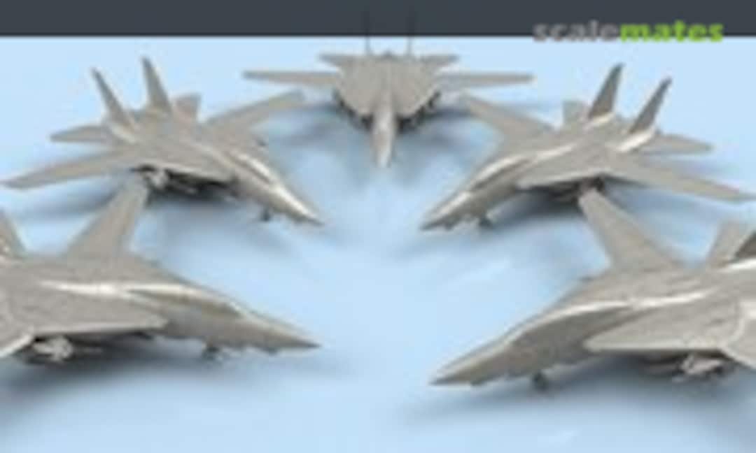 1:700 Grumman F-14 D Tomcat unfolded wings (5 planes) (L'Arsenal 3D700082)