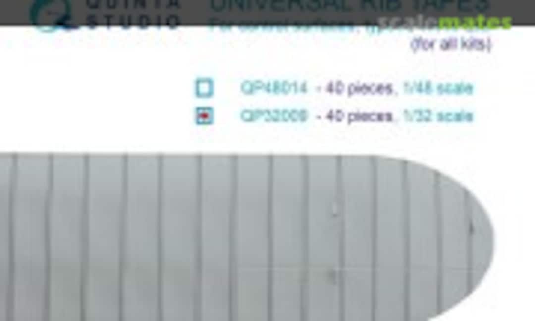 1:32 Universal rib tapes, type A. WWII Era (All kits) 1/32 (Quinta Studio QP32009) QP32009