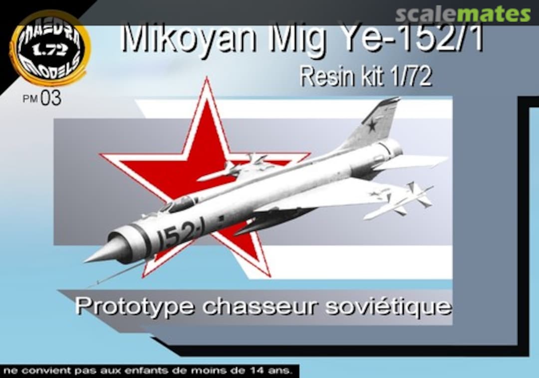 Boxart Mikoyan Mig Ye-152/1 PM03 Phaedra Models Boxart Mikoyan Mig Ye-152/1 PM03 Phaedra Models