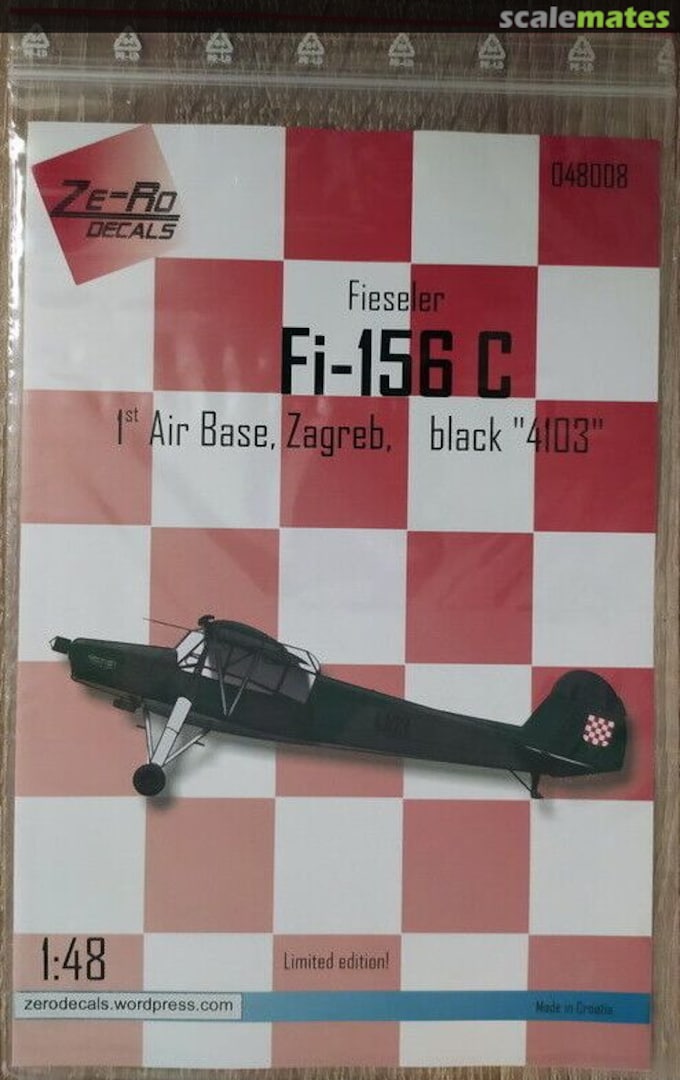 Boxart Fieseler Fi-156 C 048008 Ze-Ro Decals Boxart Fieseler Fi-156 C 048008 Ze-Ro Decals