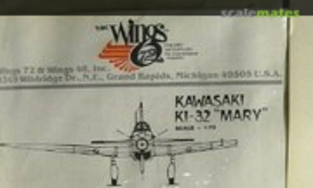 1:72 Kawasaki Ki-32 "Mary" (Vac Wings VW723) VW723