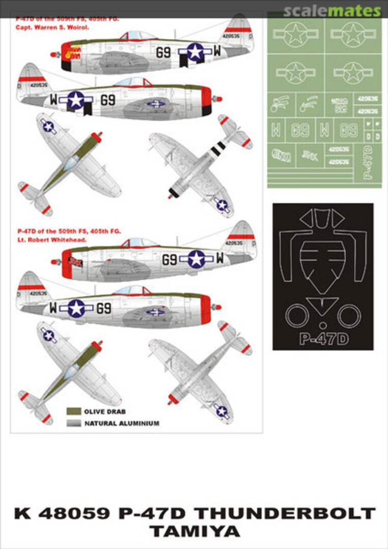 Boxart Republic P-47D Thunderbolt K48059 Montex Boxart Republic P-47D Thunderbolt K48059 Montex