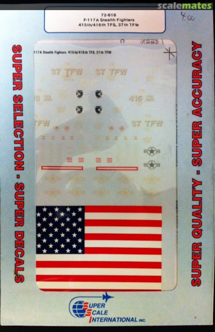 Boxart F-117A Stealth Fighters 72-618 Microscale Boxart F-117A Stealth Fighters 72-618 Microscale