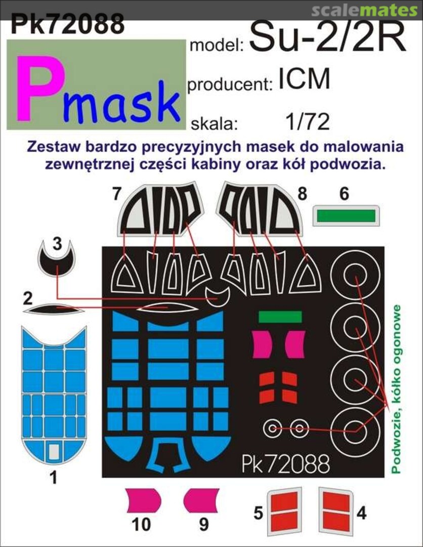Boxart Su-2/2R PK72088 Pmask Boxart Su-2/2R PK72088 Pmask