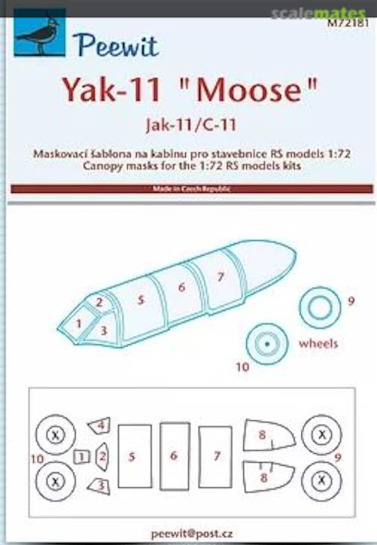 Boxart Yakovlev Yak-11 / C-11 "Moose" M72181 Peewit Boxart Yakovlev Yak-11 / C-11 "Moose" M72181 Peewit