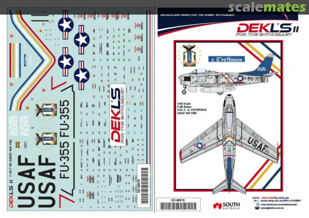 Boxart F-86 Sabre DZ48019 DEKL's Boxart F-86 Sabre DZ48019 DEKL's