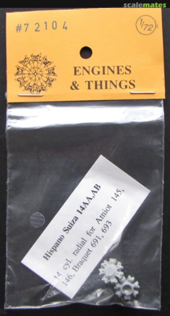 Boxart Engine Hispano Suiza 14AA/AB 72104 Engines & Things Boxart Engine Hispano Suiza 14AA/AB 72104 Engines & Things