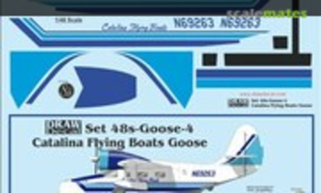 1:48 Catalina Flying Boats Grumman Goose (Draw Decal 48-Goose-4) 48-Goose-4