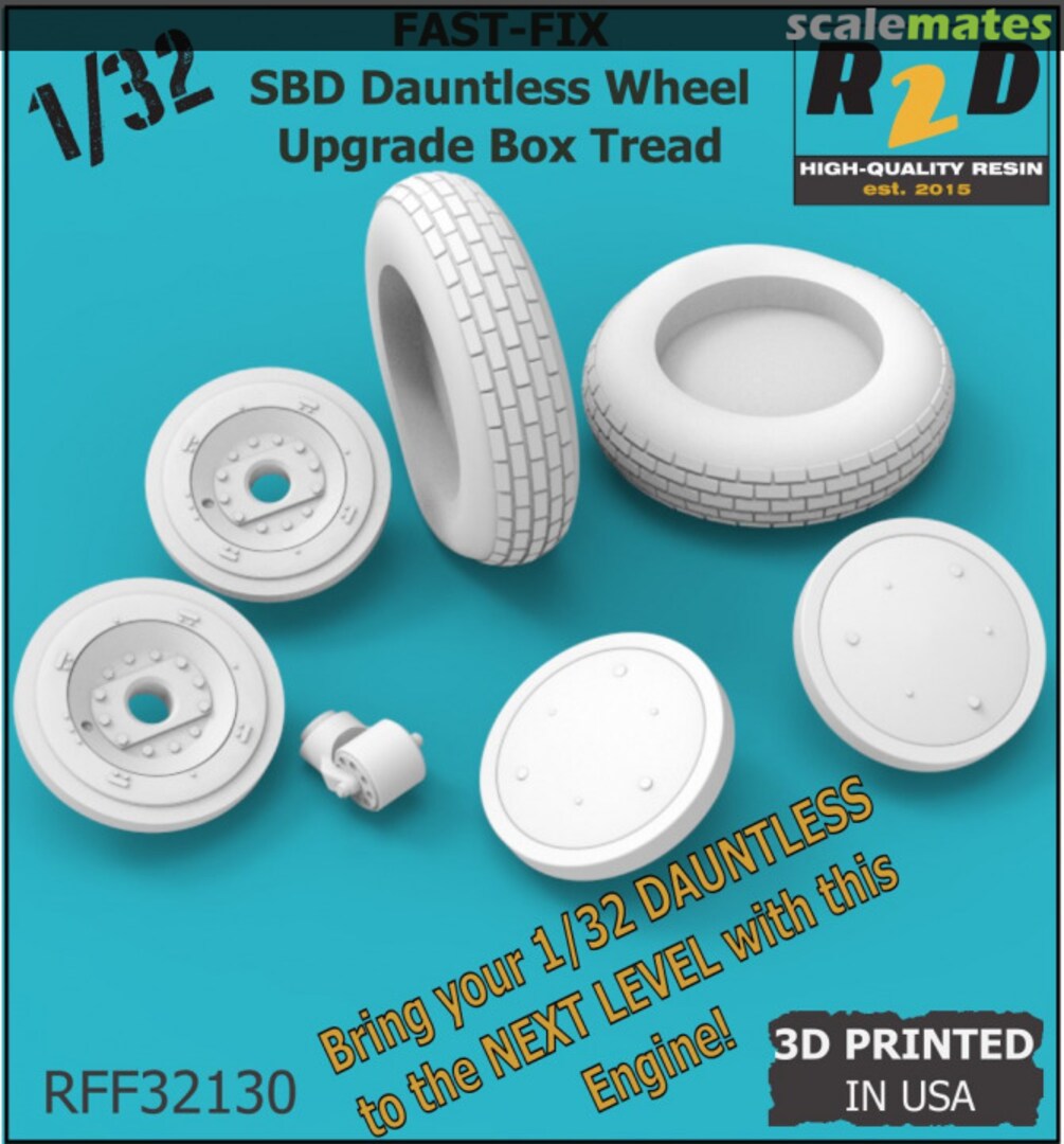 Boxart SBD Dauntless Wheel Upgrade - BOX Tread RFF32130 RESIN2detail Boxart SBD Dauntless Wheel Upgrade - BOX Tread RFF32130 RESIN2detail