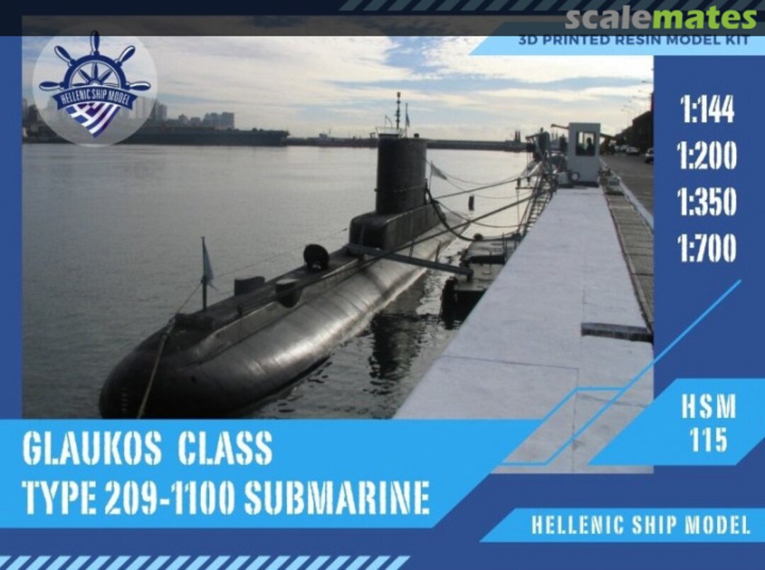 Boxart Glaukos Class Type 209-1100 Submarine HSM350-115 Hellenic Ship Model Boxart Glaukos Class Type 209-1100 Submarine HSM350-115 Hellenic Ship Model