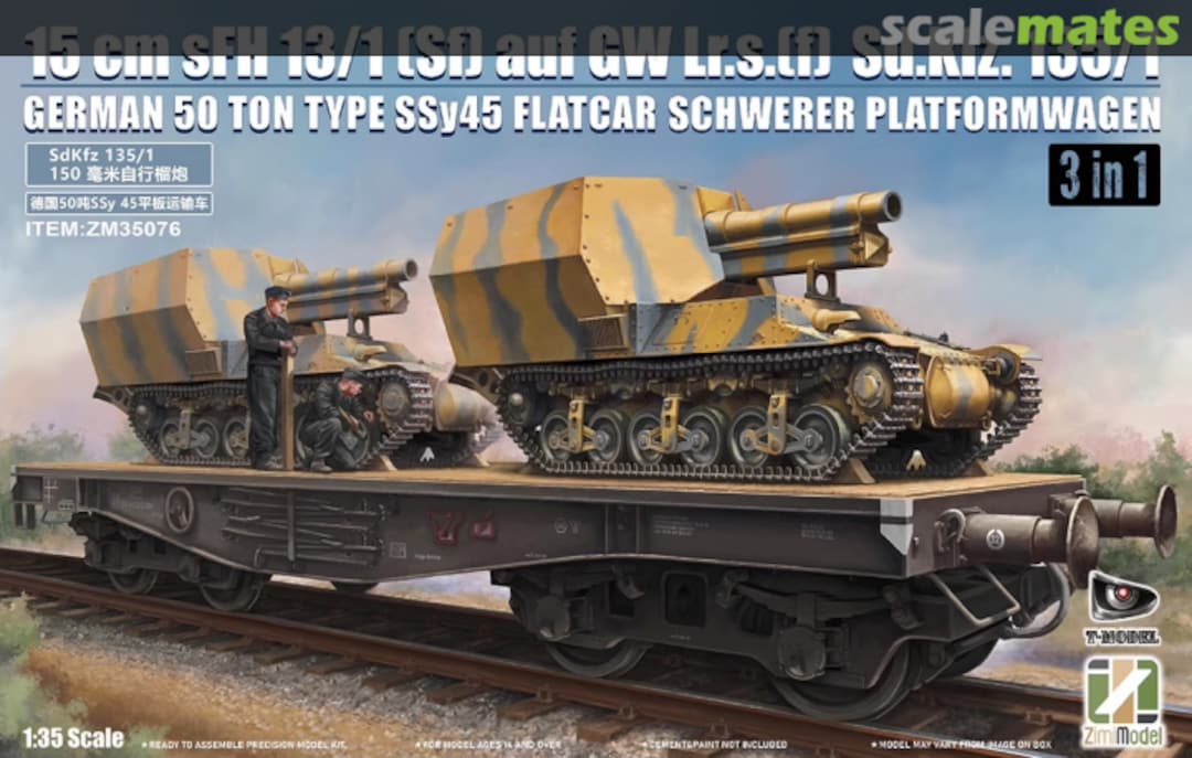 Boxart 15cm sFH 13/1 (Sf) auf GW Lr.s. (f) - Sd.Kfz. 135/1 (3in1) ZM35076 Zimi Model Boxart 15cm sFH 13/1 (Sf) auf GW Lr.s. (f) - Sd.Kfz. 135/1 (3in1) ZM35076 Zimi Model