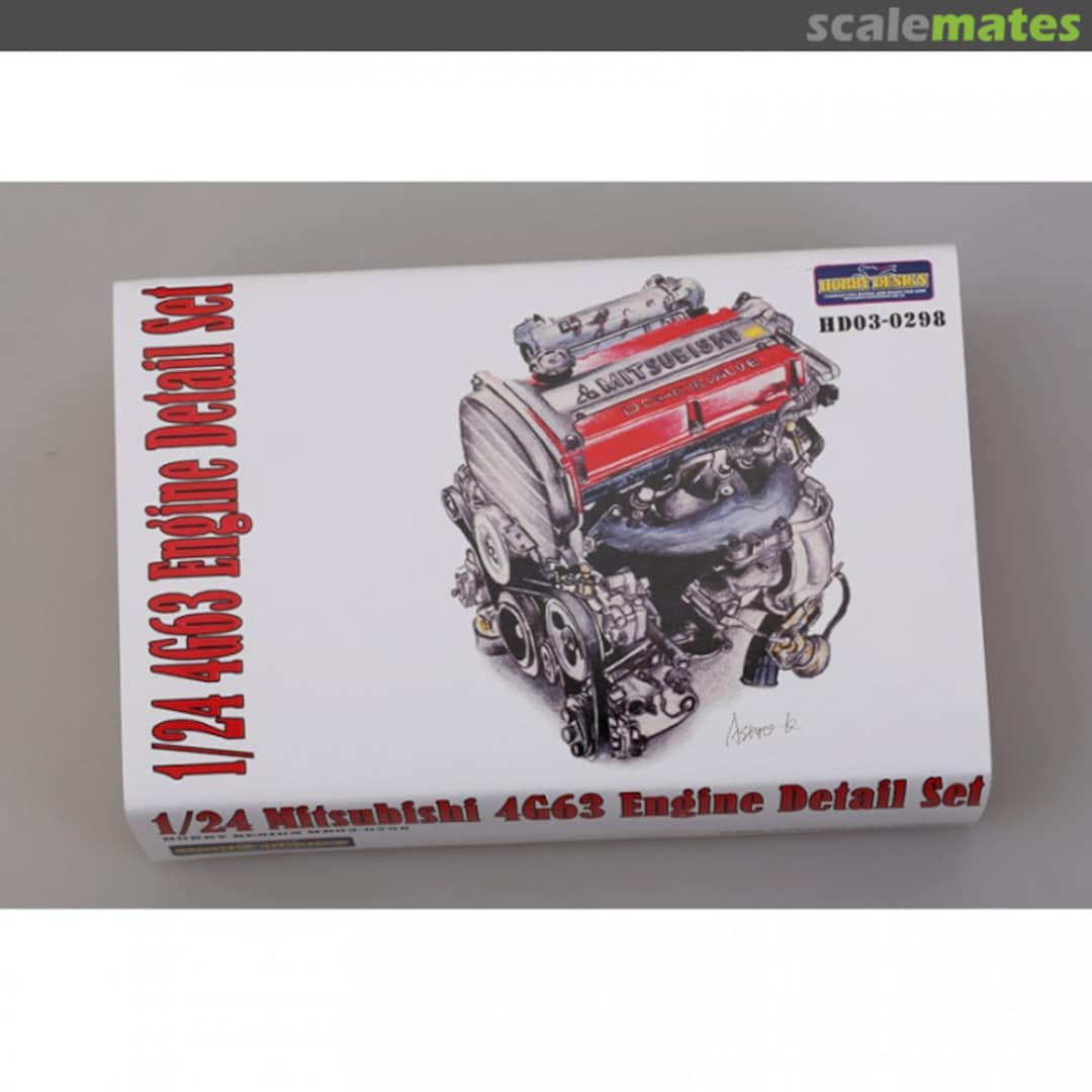Boxart Mitsubishi 4G63 Engine Detail Set for Lancer Evolution VII HD03-0298 Hobby Design Boxart Mitsubishi 4G63 Engine Detail Set for Lancer Evolution VII HD03-0298 Hobby Design