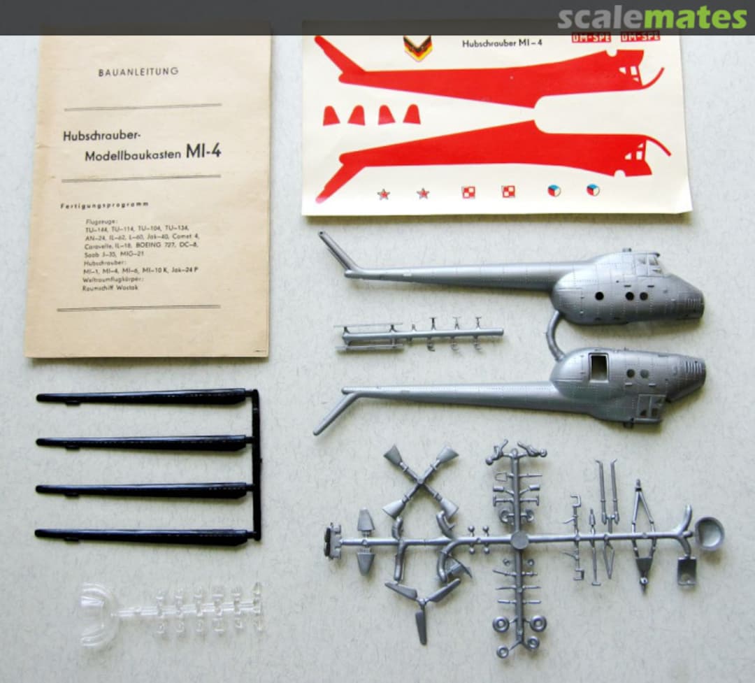 Contents Mi-4 1506 VEB Plasticart Contents Mi-4 1506 VEB Plasticart