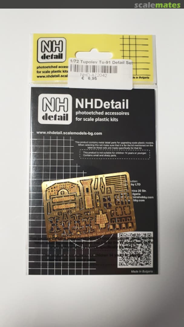 Boxart Tupolev Tu-91 Detail Set A72-042 NH Detail Boxart Tupolev Tu-91 Detail Set A72-042 NH Detail