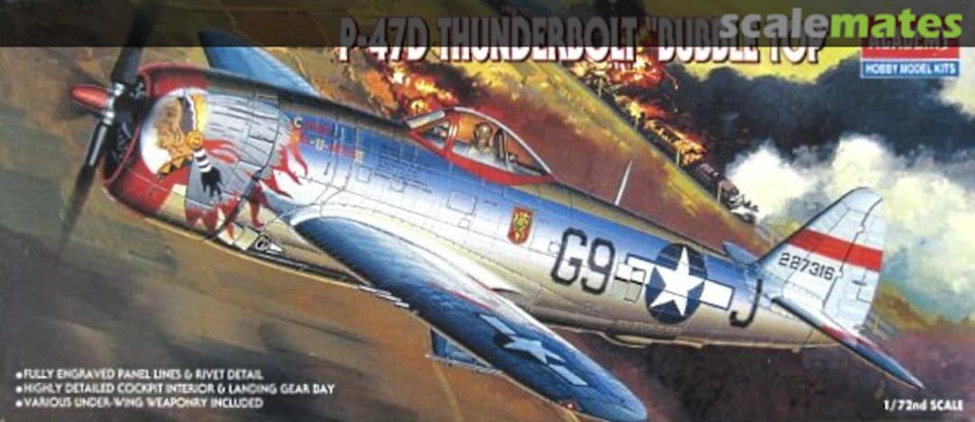 Boxart P-47D Thunderbolt "Bubble Top" 2174 Academy Boxart P-47D Thunderbolt "Bubble Top" 2174 Academy