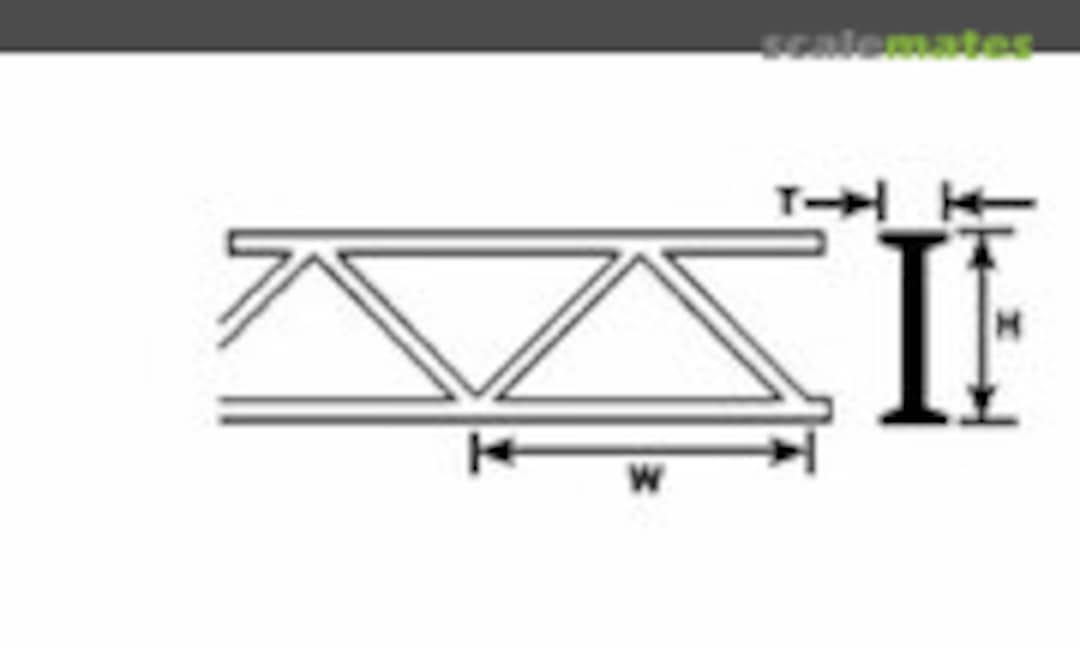 No 9.5 mm Open Web Truss (Plastruct P90654-2) P90654-2