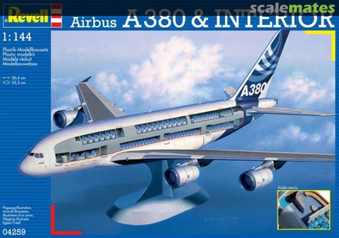 Boxart Airbus A380 & Interior 04259 Revell Boxart Airbus A380 & Interior 04259 Revell