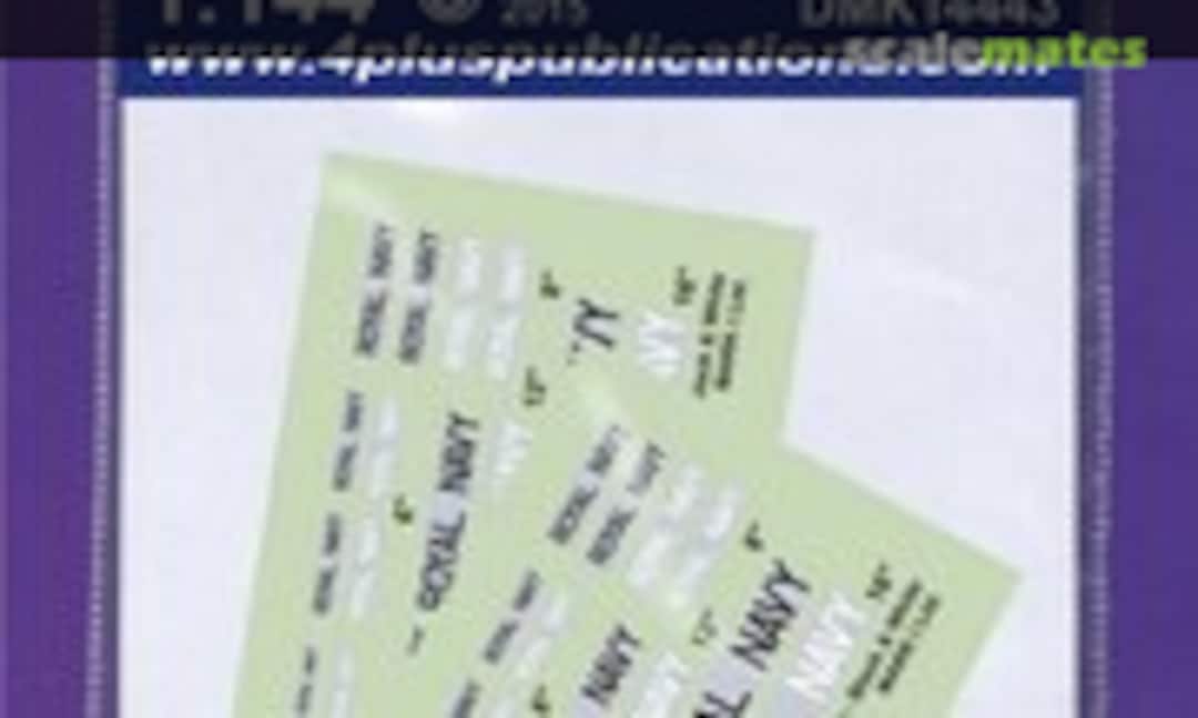 1:144 Royal Navy lettering B&amp;W (Mark I Models DMK14443)