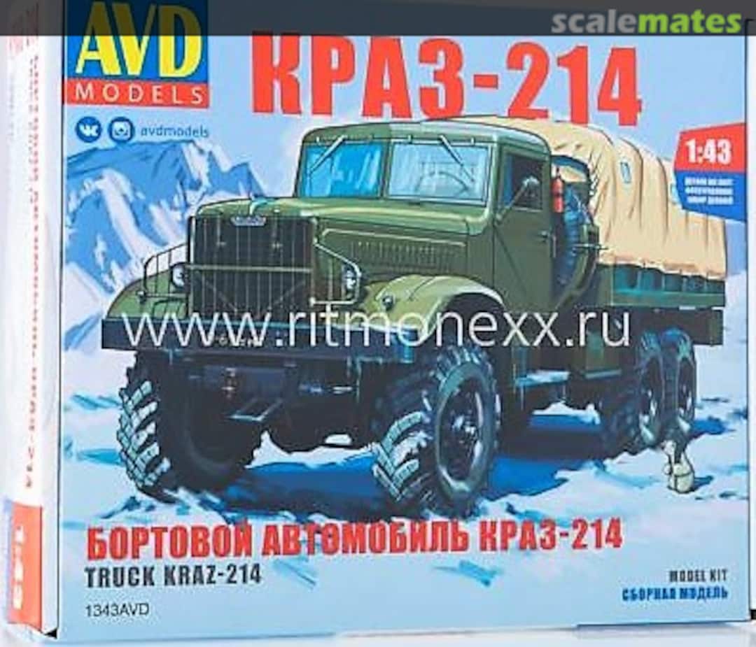 Boxart KrAZ-214 1343 AVD Models Boxart KrAZ-214 1343 AVD Models