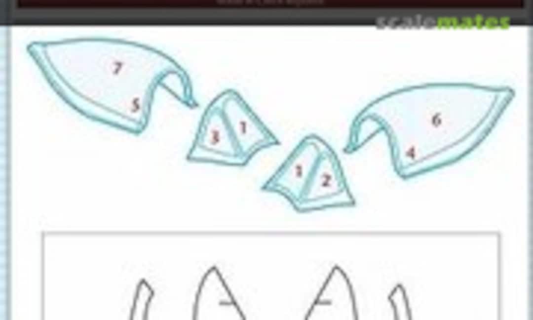 1:72 Canopy Mask: Republic P-47N Thunderbolt (Peewit M72182) M72182