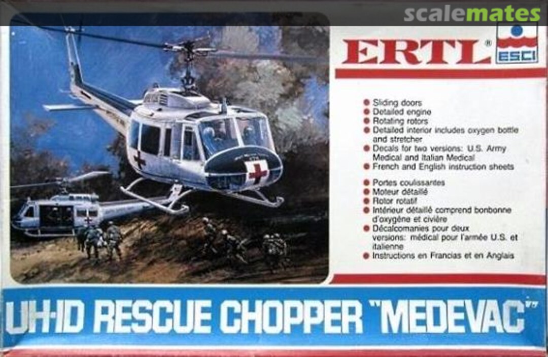 Boxart UH-1D Rescue Chopper "Medevac" 8218 ERTL Boxart UH-1D Rescue Chopper "Medevac" 8218 ERTL