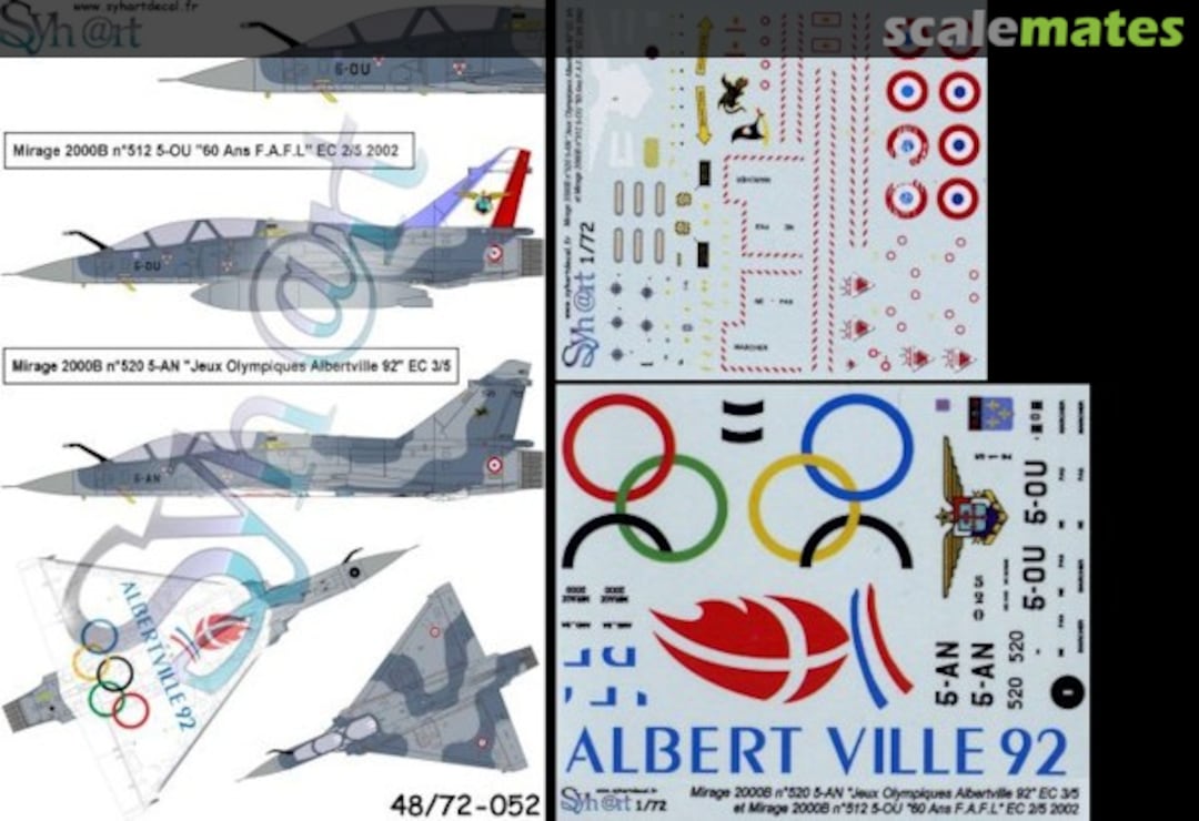 Boxart Dassault Mirage 2000B 72-052 Syhart