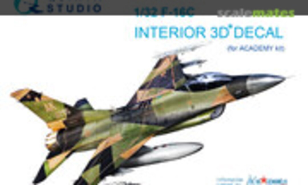 1:32 F-16C - interior 3D Decals (Quinta Studio QD32021)