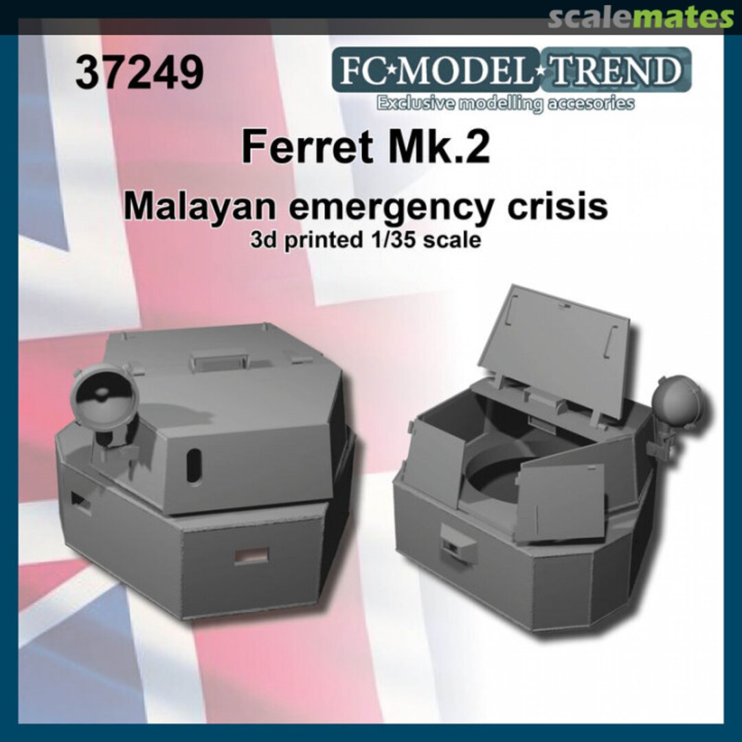 Boxart Ferret Mk 2 Malayan emergency crisis, scale. 37249 FC Model Trend