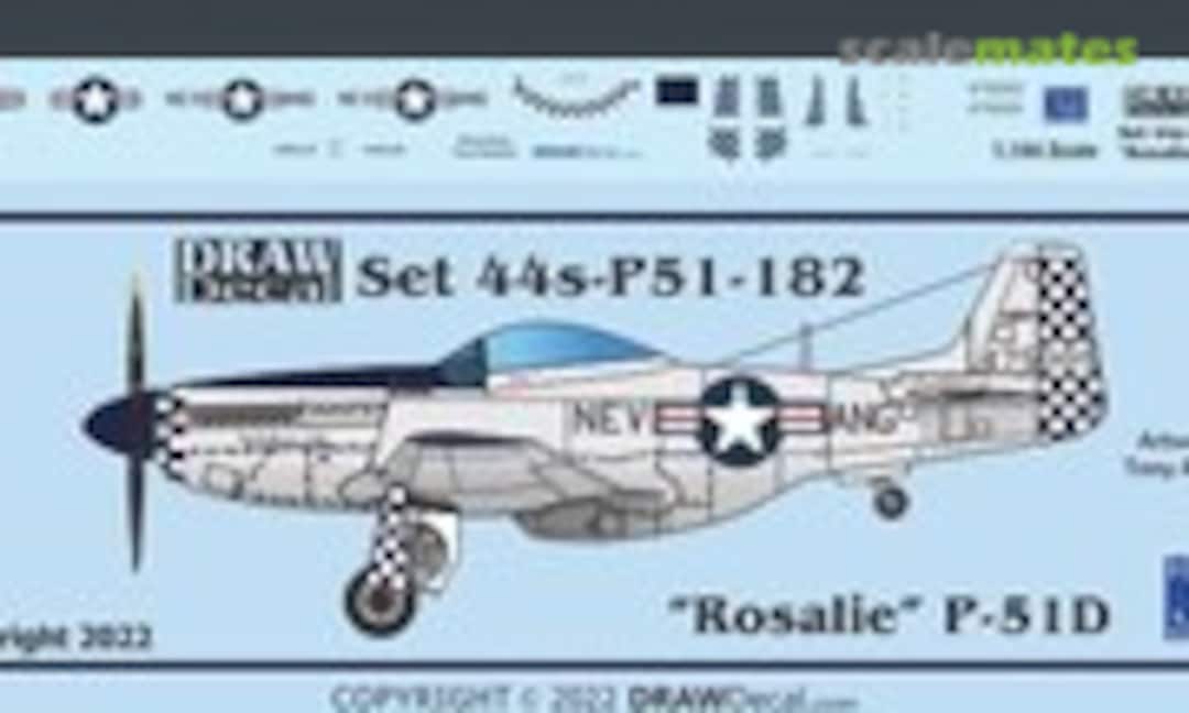 1:144 “Rosalie” P-51D (Draw Decal 44-P51-182) 44-P51-182