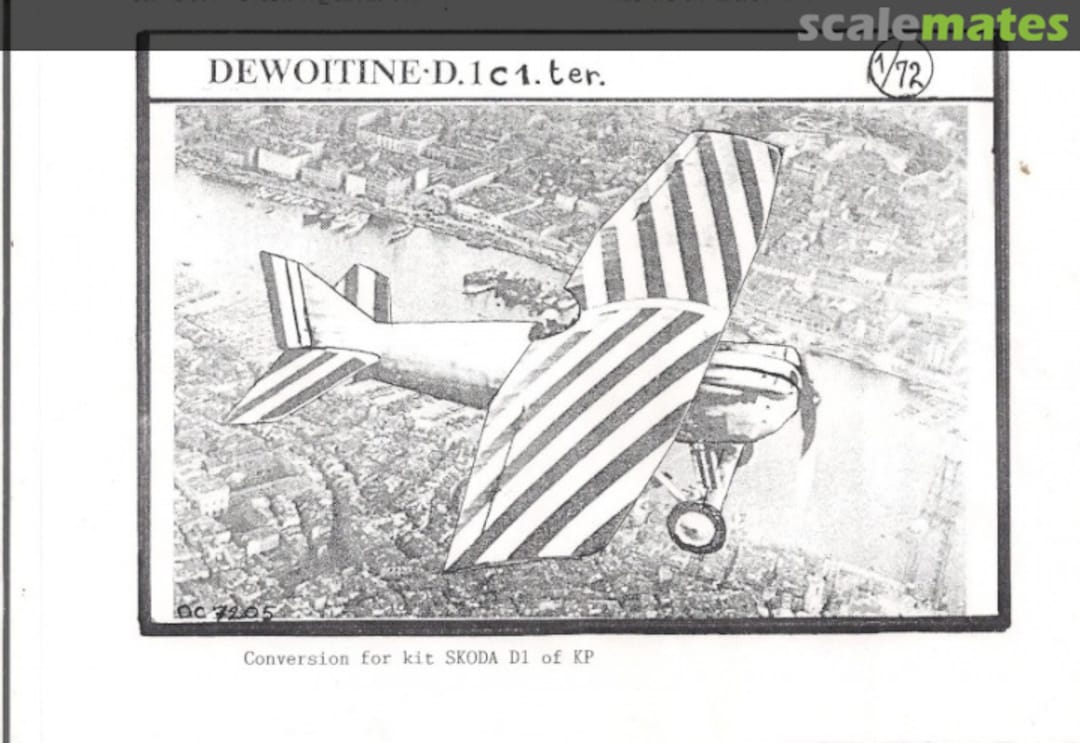 Boxart Dewoitine D.1 ter DC7205 Dujin Boxart Dewoitine D.1 ter DC7205 Dujin
