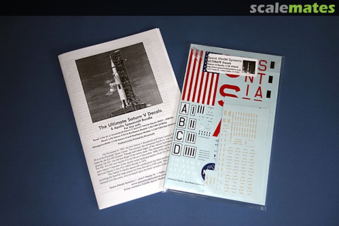 Boxart The Ultimate Saturn V Decals SA48 Space Model Systems