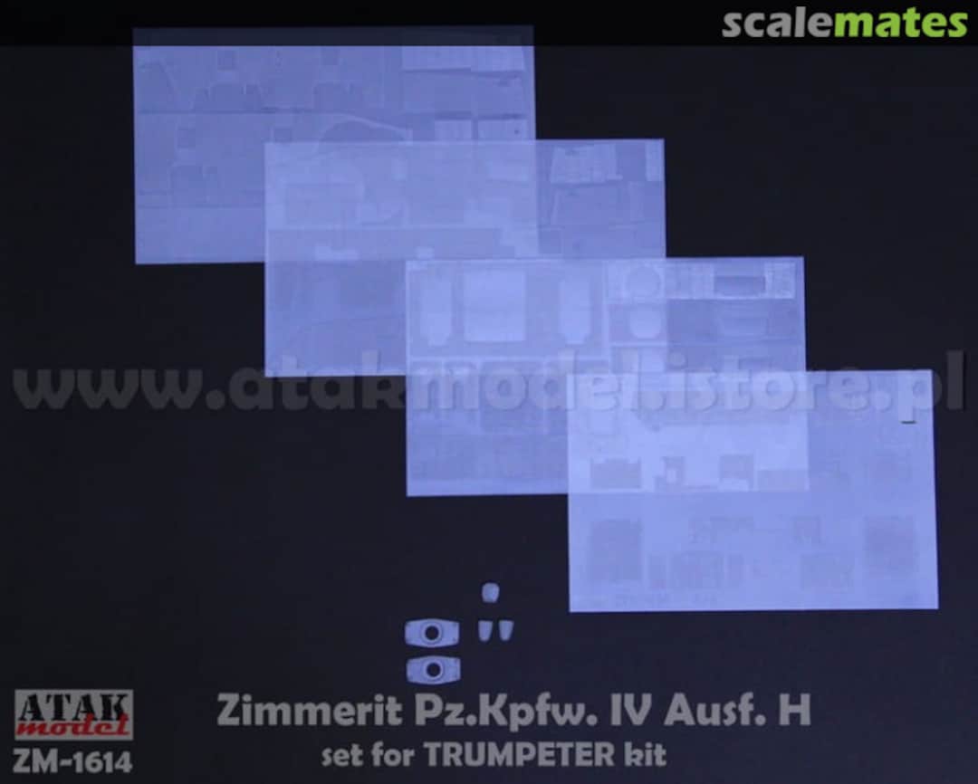 Boxart Zimmerit Pz.Kpfw. IV Ausf. H ZM-1614 Atak Model Boxart Zimmerit Pz.Kpfw. IV Ausf. H ZM-1614 Atak Model