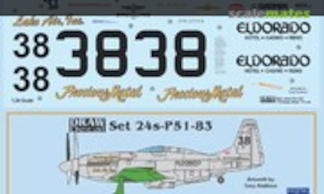 1:24 “Precious Metal” P-51R (Draw Decal 24-P51-83) 24-P51-83