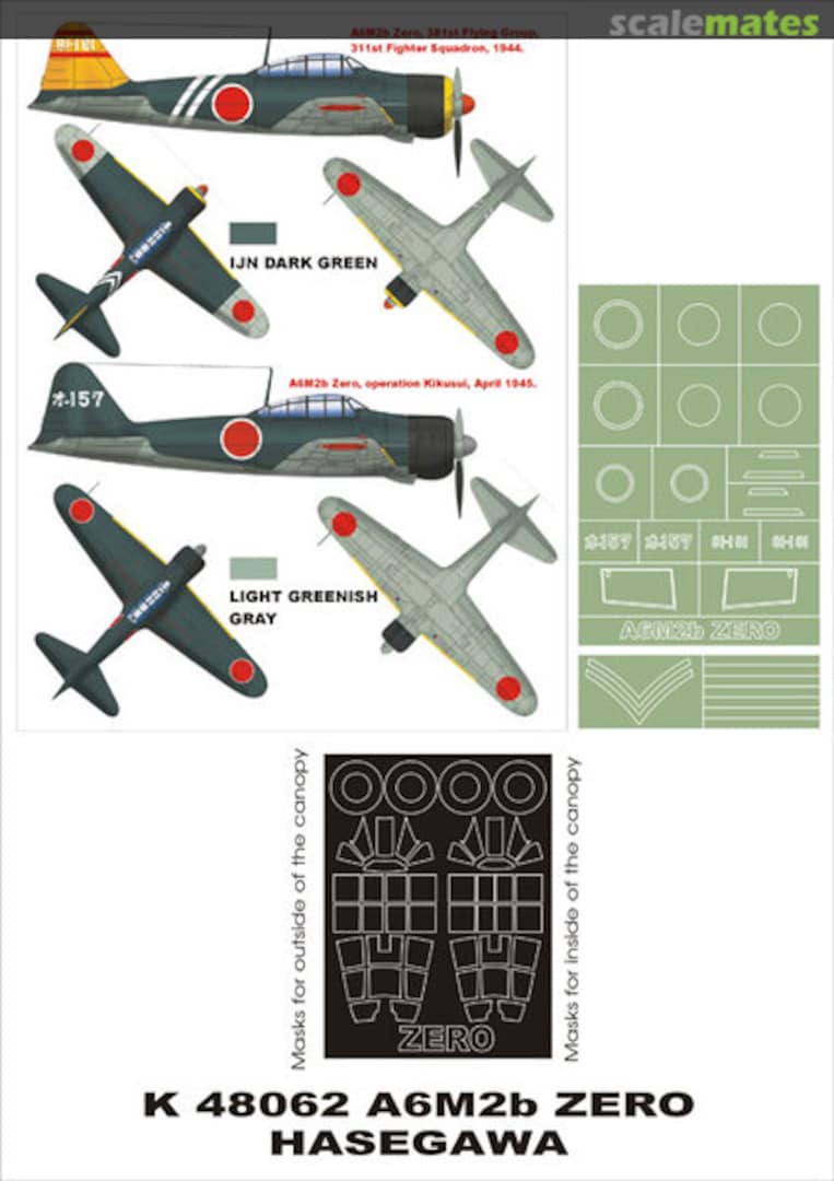 Boxart Mitsubishi A6M2b Zero K48062 Montex