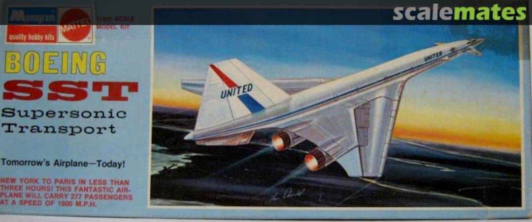 Boxart Boeing SST 6815 Monogram/Mattel Boxart Boeing SST 6815 Monogram/Mattel