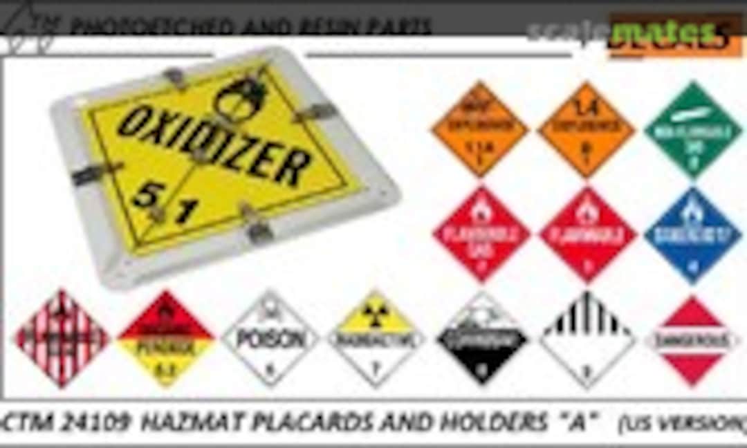 1:24 HAZMAT signs (Czech Truck Model CTM 24109)