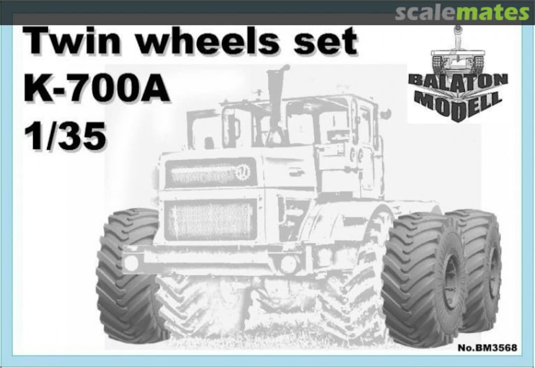 Boxart Twin wheels set for K-700A BM3568 Balaton Modell Boxart Twin wheels set for K-700A BM3568 Balaton Modell