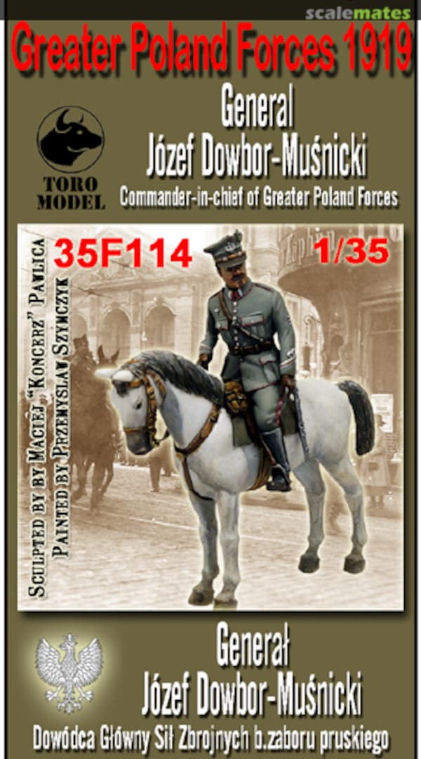 Boxart Greater Poland Forces 1919 General Jozef Dowbor-Musnicki Commander-in-chief of Greater Poland Forces 35F114 ToRo Model Boxart Greater Poland Forces 1919 General Jozef Dowbor-Musnicki Commander-in-chief of Greater Poland Forces 35F114 ToRo Model